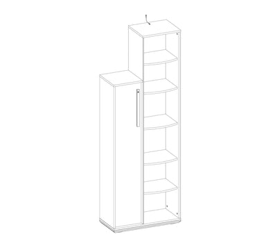 Trio Bookcase With Storage