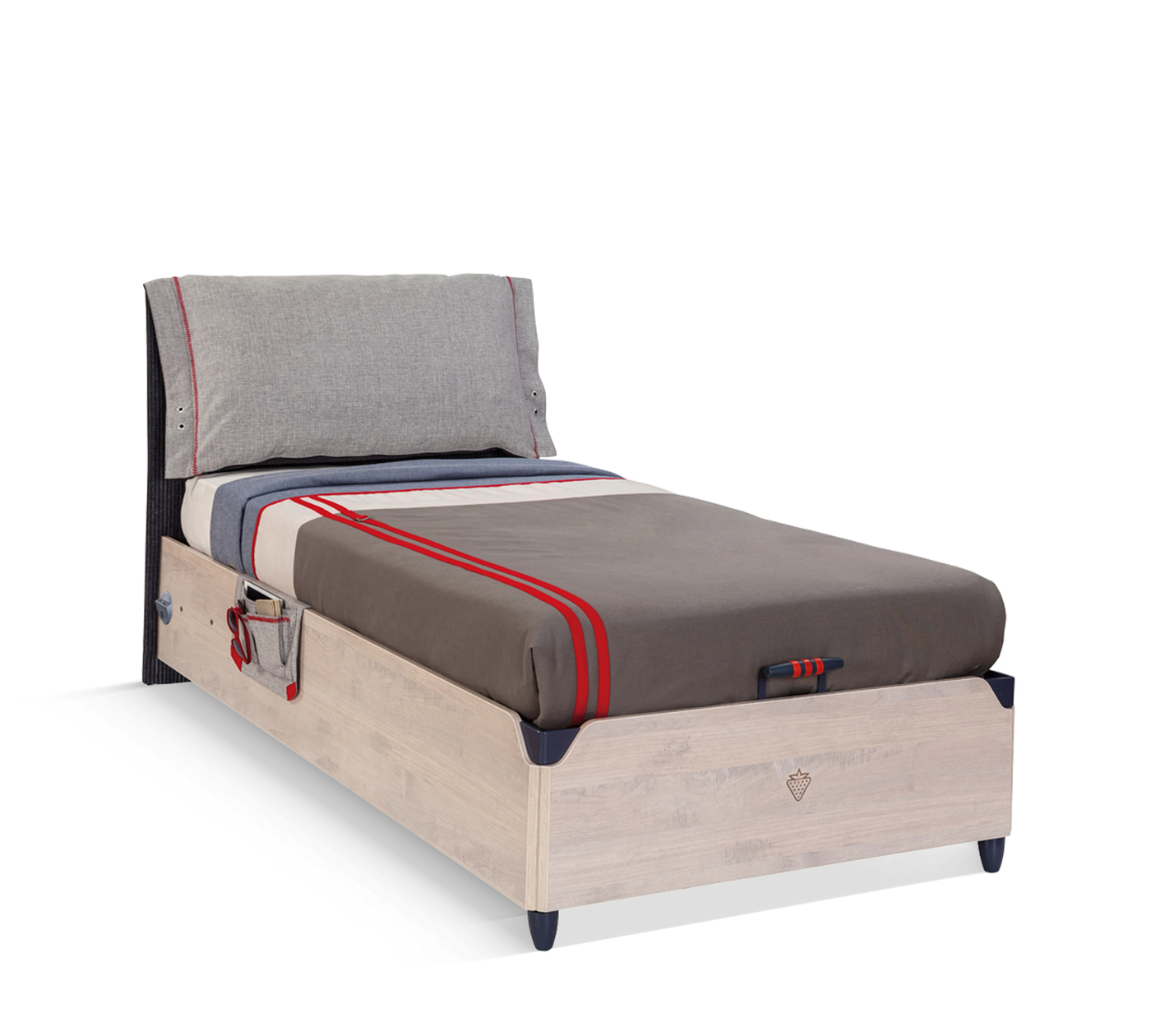 Trio Bed With Base [100x200 Cm]