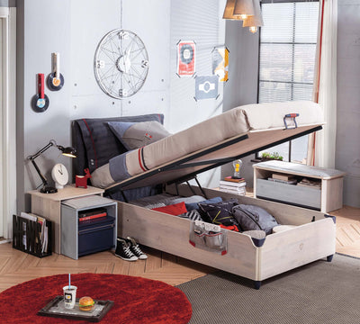 Trio Bed With Base [100x200 Cm]