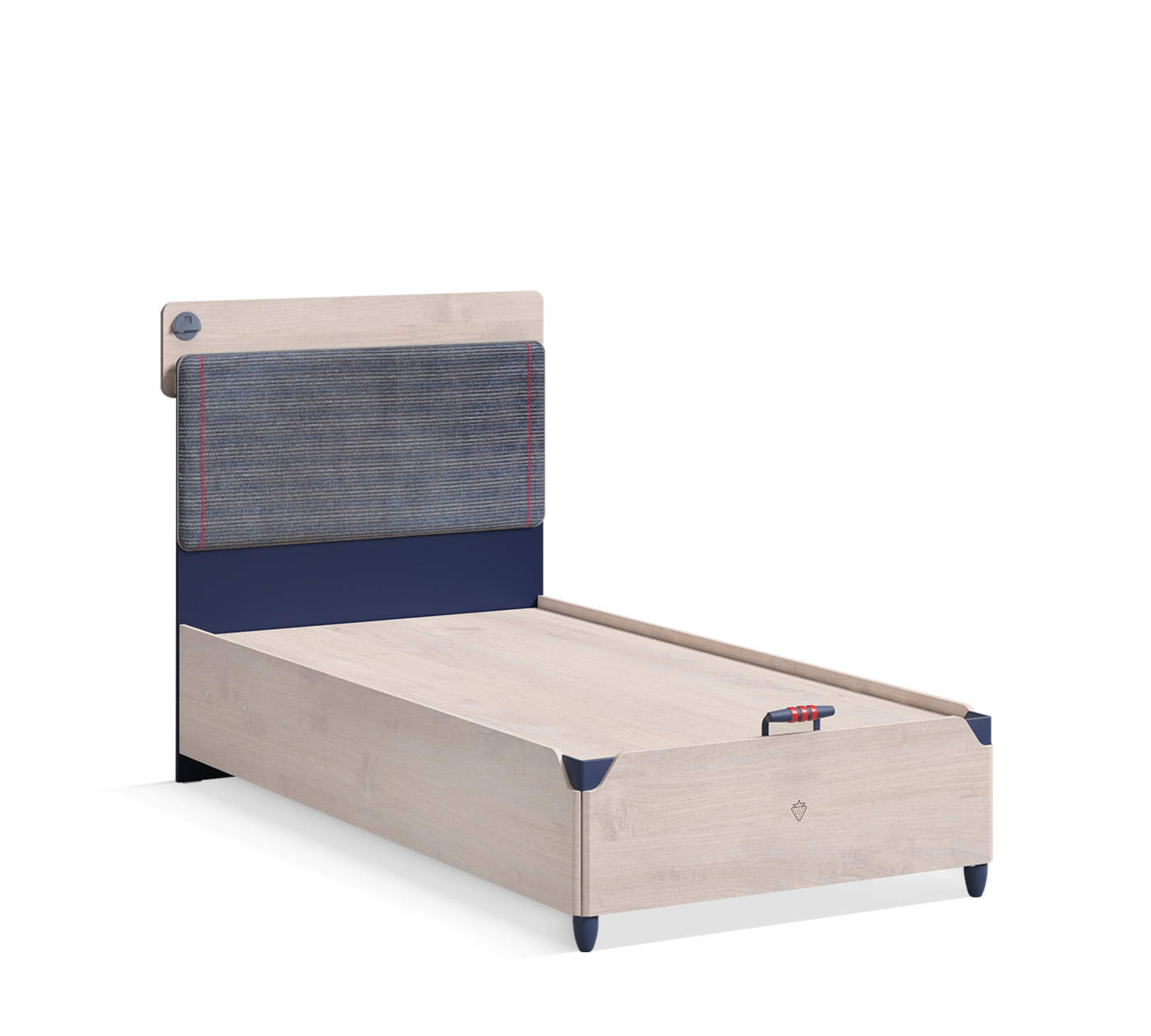 Trio Line Bed With Base [100x200 Cm]