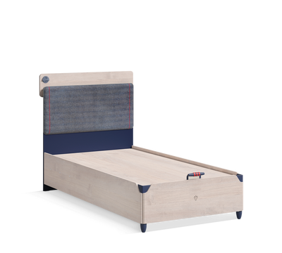 Trio Line Bed With Base [100x200 Cm]