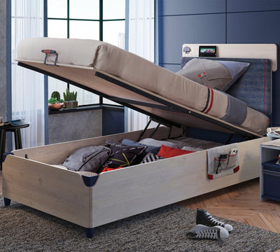 Trio Line Bed With Base [120x200 Cm] - ON ORDER ONLY