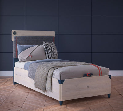 Trio Line Bed With Base [120x200 Cm] - ON ORDER ONLY
