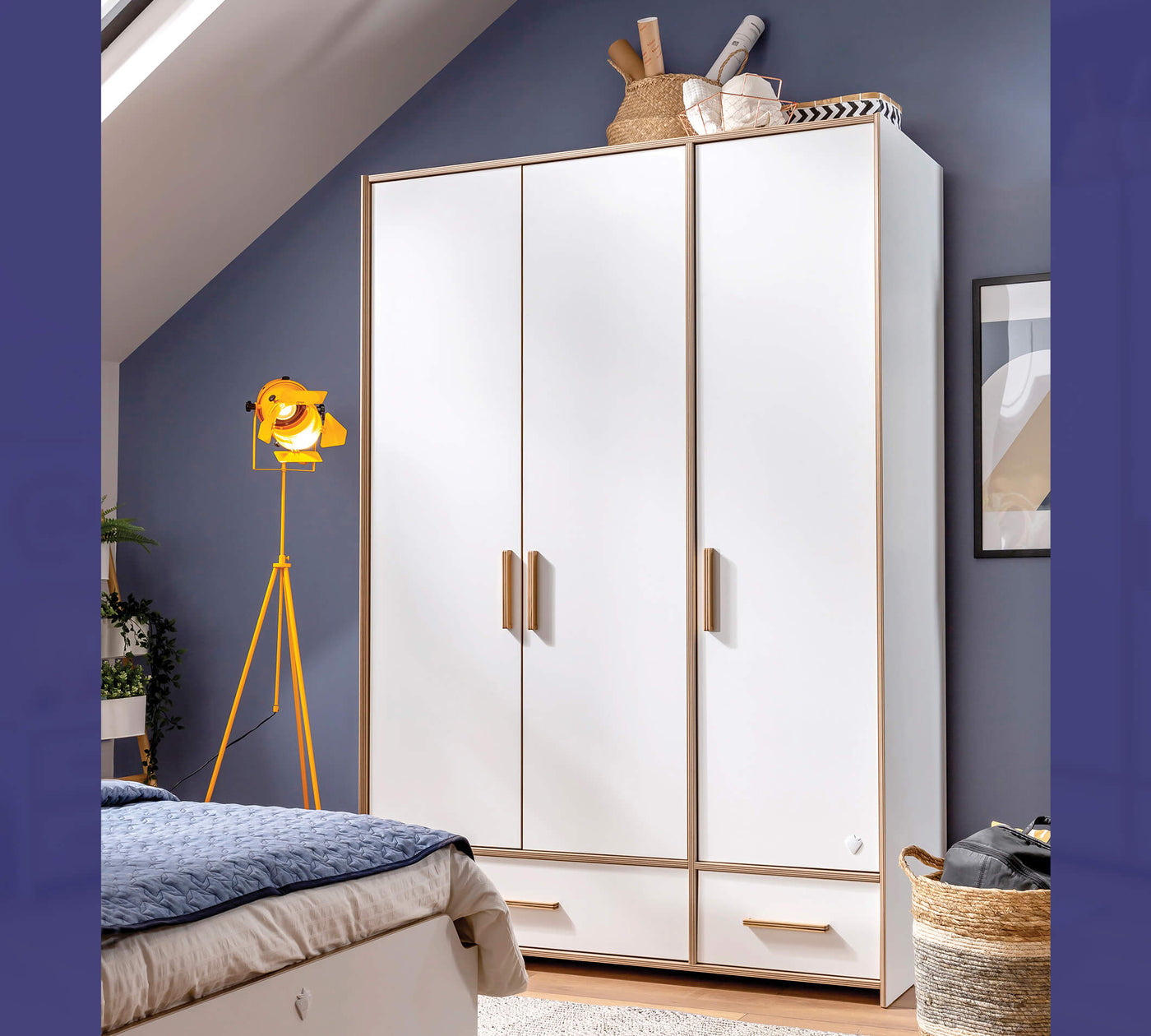 Modera 3 Doors Wardrobe