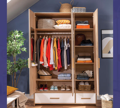 Modera 3 Doors Wardrobe