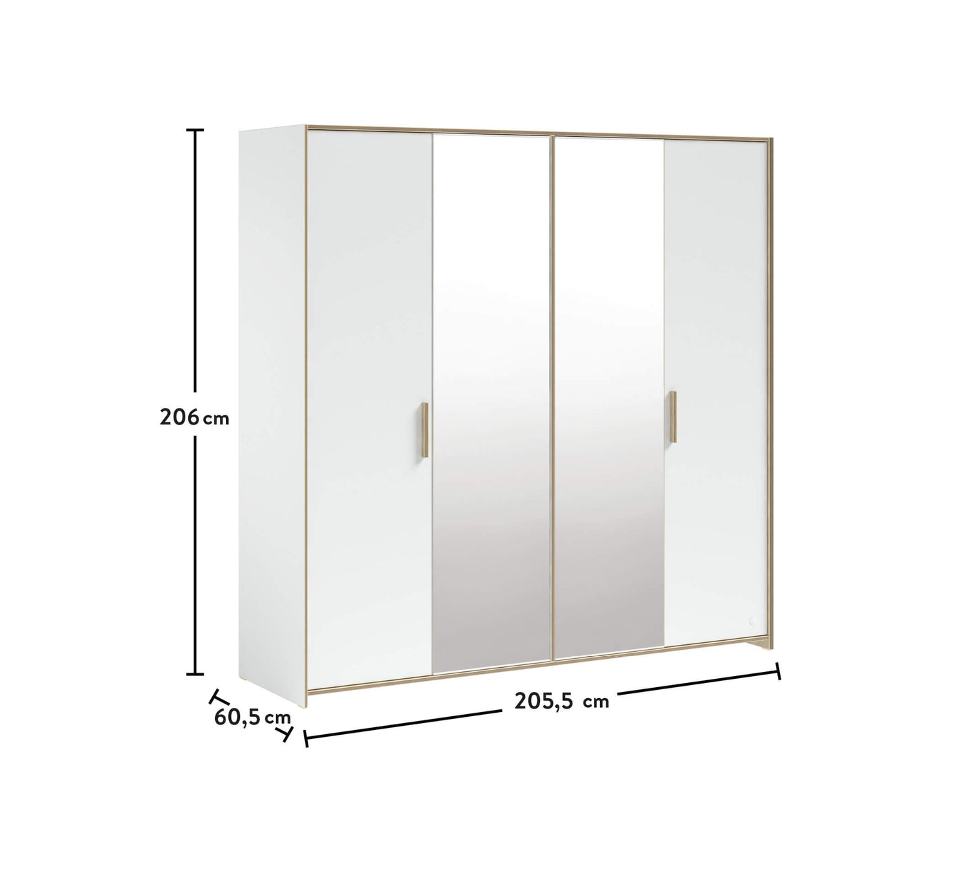 Modera 4 Doors Wardrobe - ON ORDER ONLY
