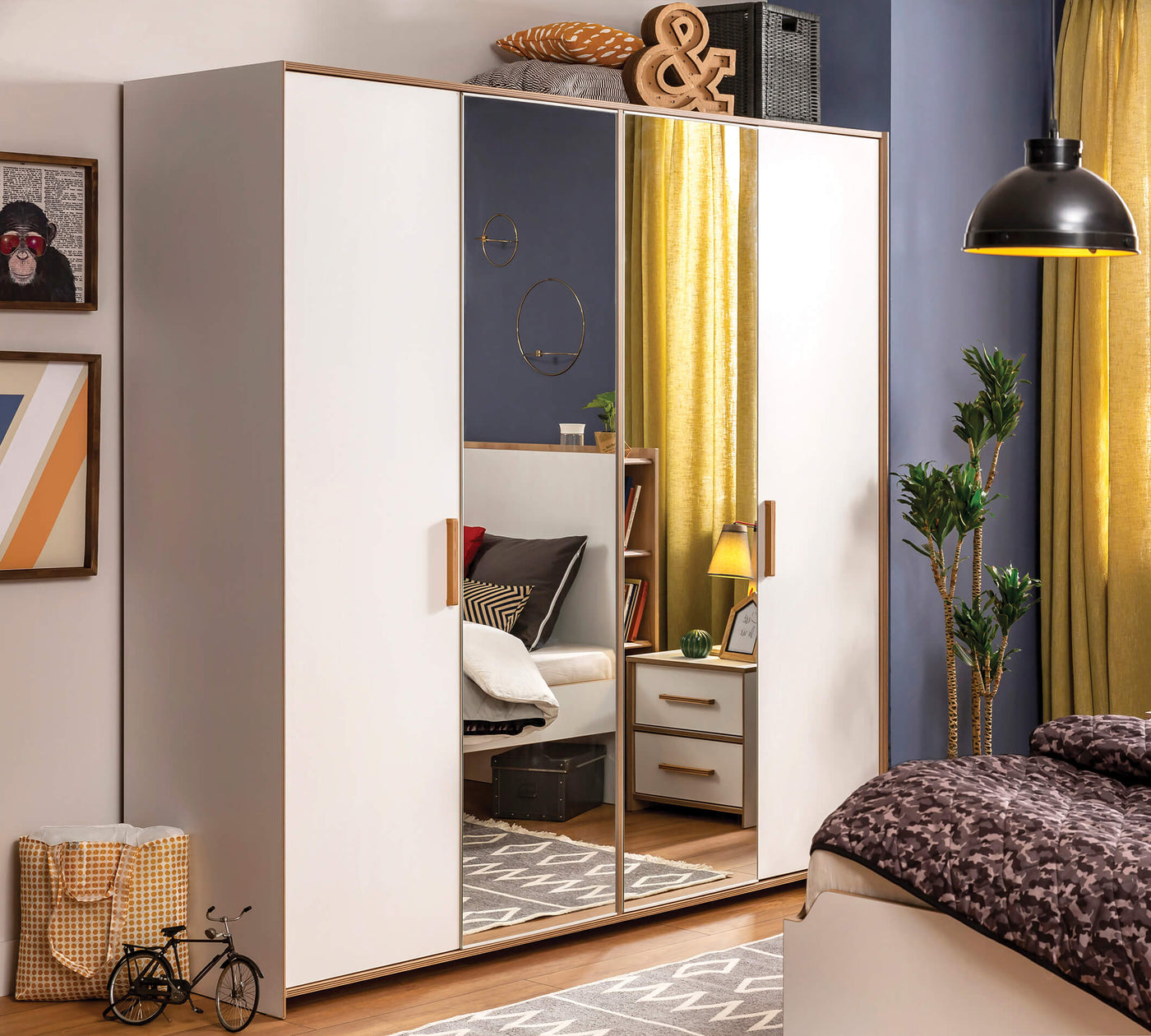 Modera 4 Doors Wardrobe - ON ORDER ONLY