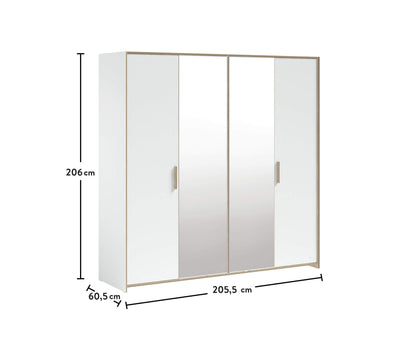 Modera 4 Doors Wardrobe - ON ORDER ONLY