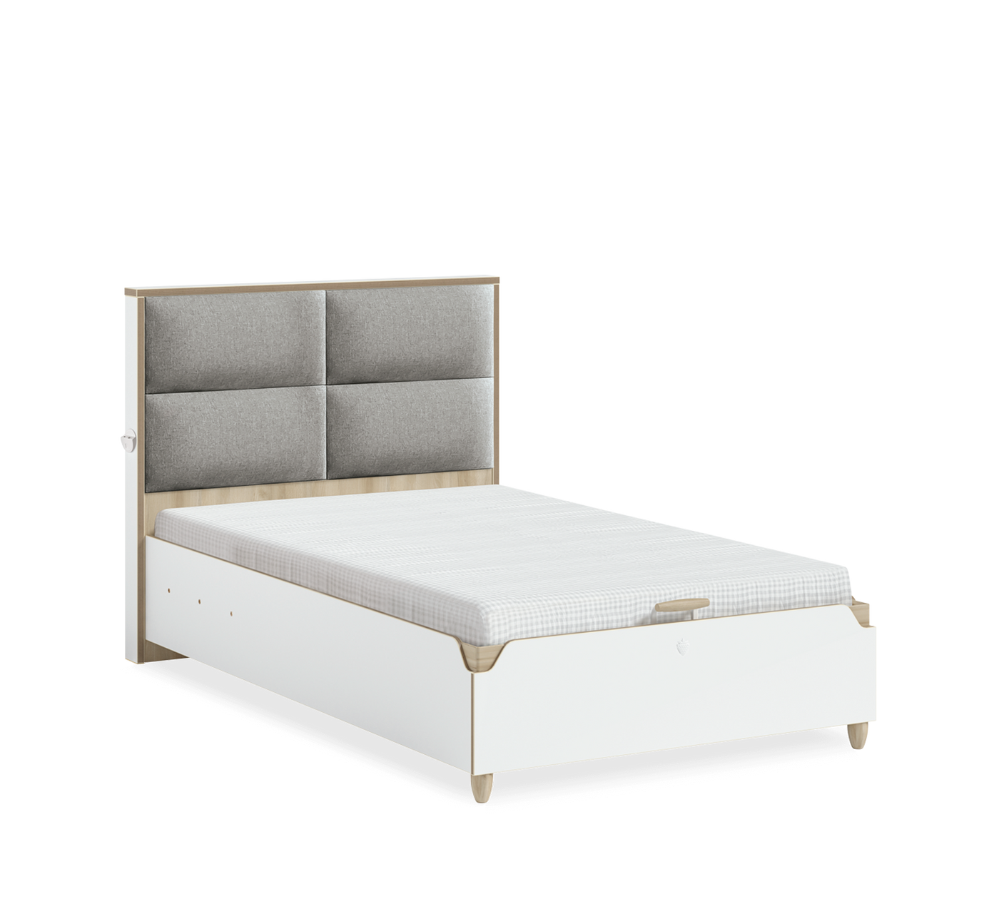 Modera Fabric Headed Bed With Base [120x200 Cm]