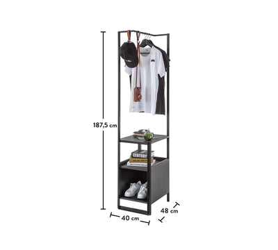 Dark Metal Bookcase Without Door - ON ORDER ONLY