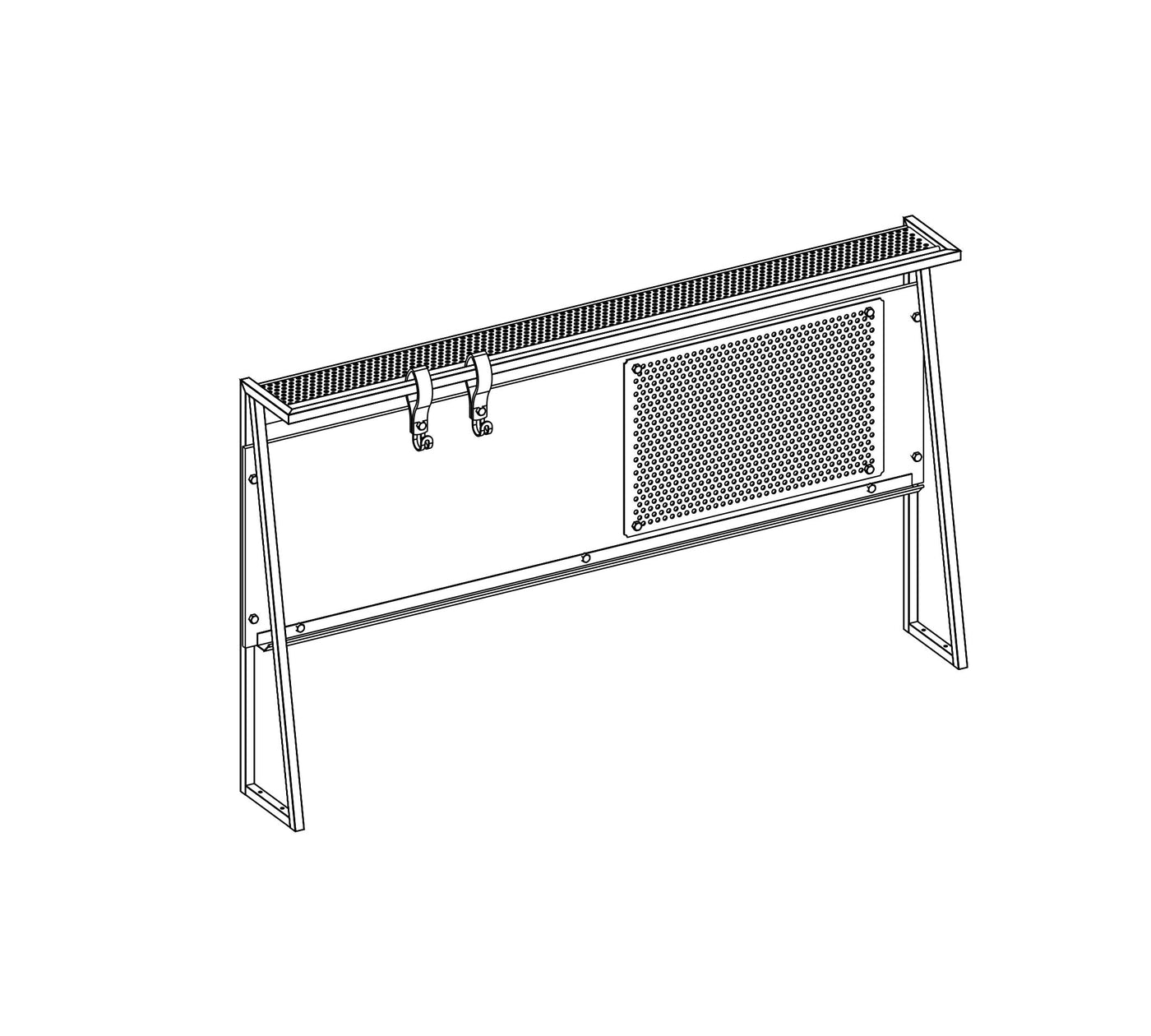 Dark Metal Small Study Unit