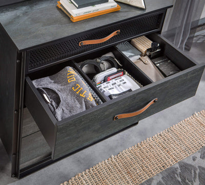 Dark Metal Dresser