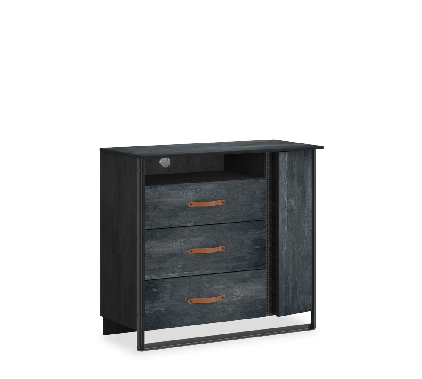 Dark Metal Large Dresser - ON ORDER ONLY