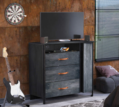 Dark Metal Large Dresser - ON ORDER ONLY