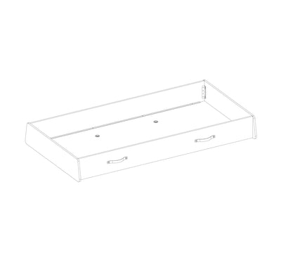 Dark Metal Pull-out Bed [90x190 Cm]