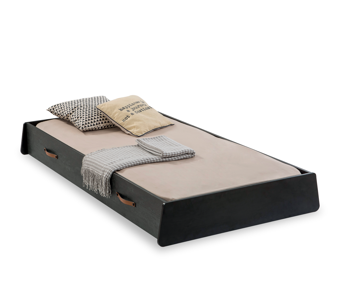 Dark Metal Pull-out Bed [90x190 Cm]