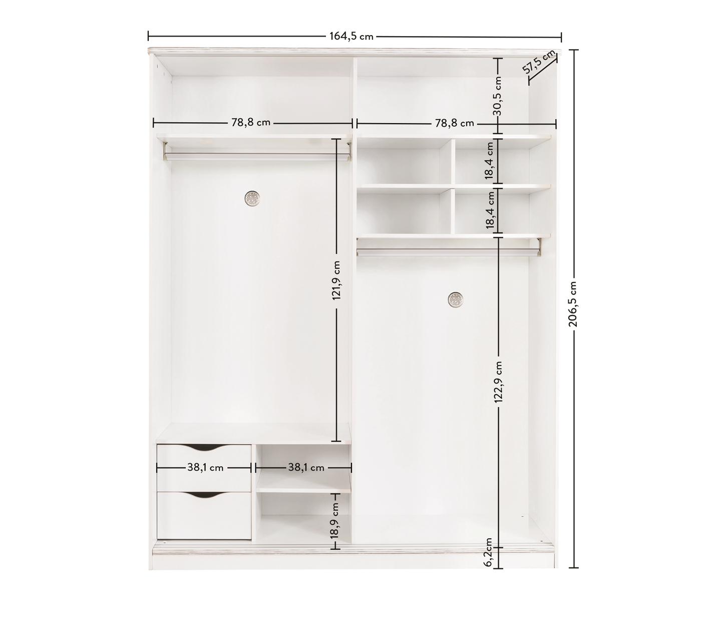 White Sliding Wardrobe