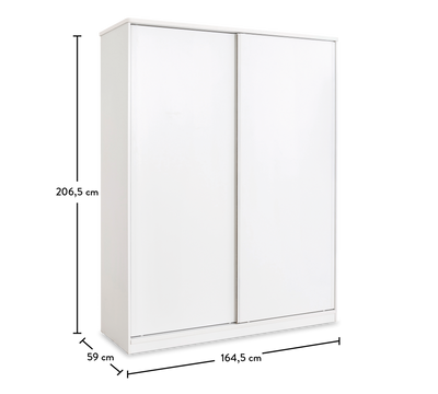 White Sliding Wardrobe