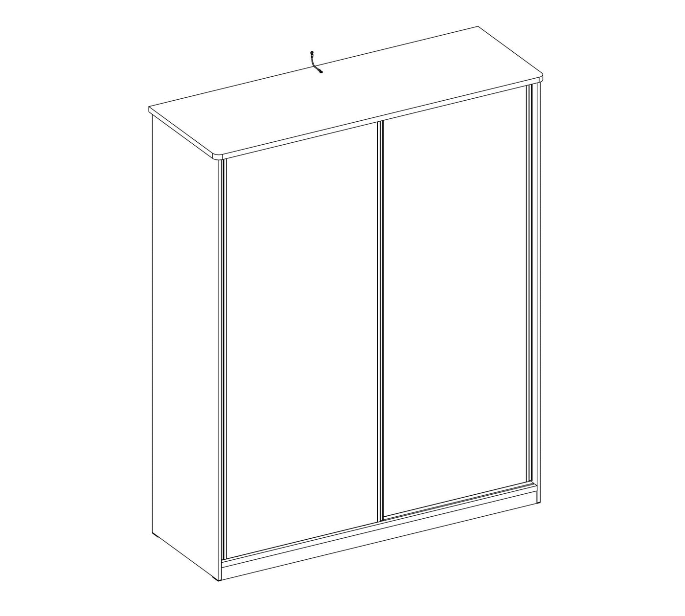 White Sliding Wardrobe