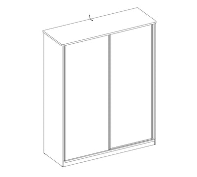 White Sliding Wardrobe