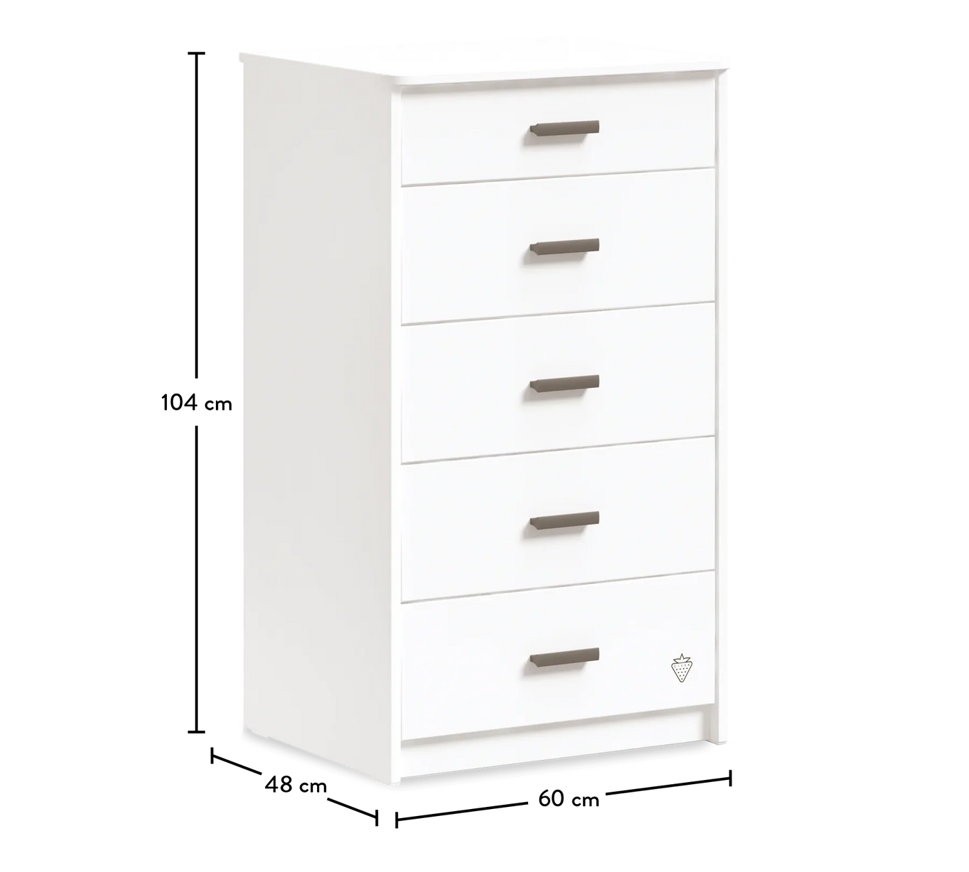 White Tall Dresser