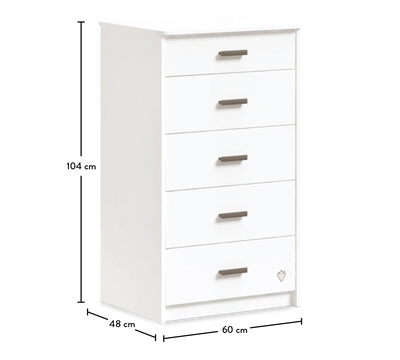 White Tall Dresser