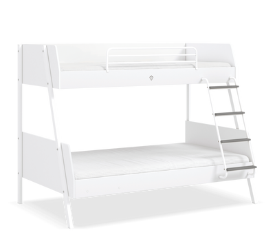 White Large Bunk Bed [90x200-120x200 Cm]