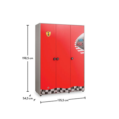 Race Cup 3 Doors Wardrobe