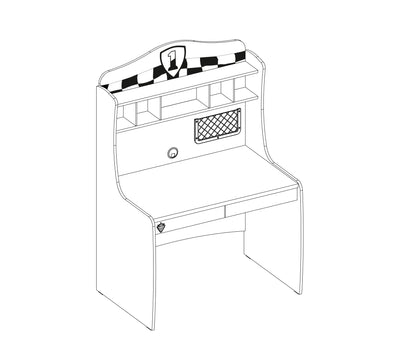 Race Cup Desk With Unit