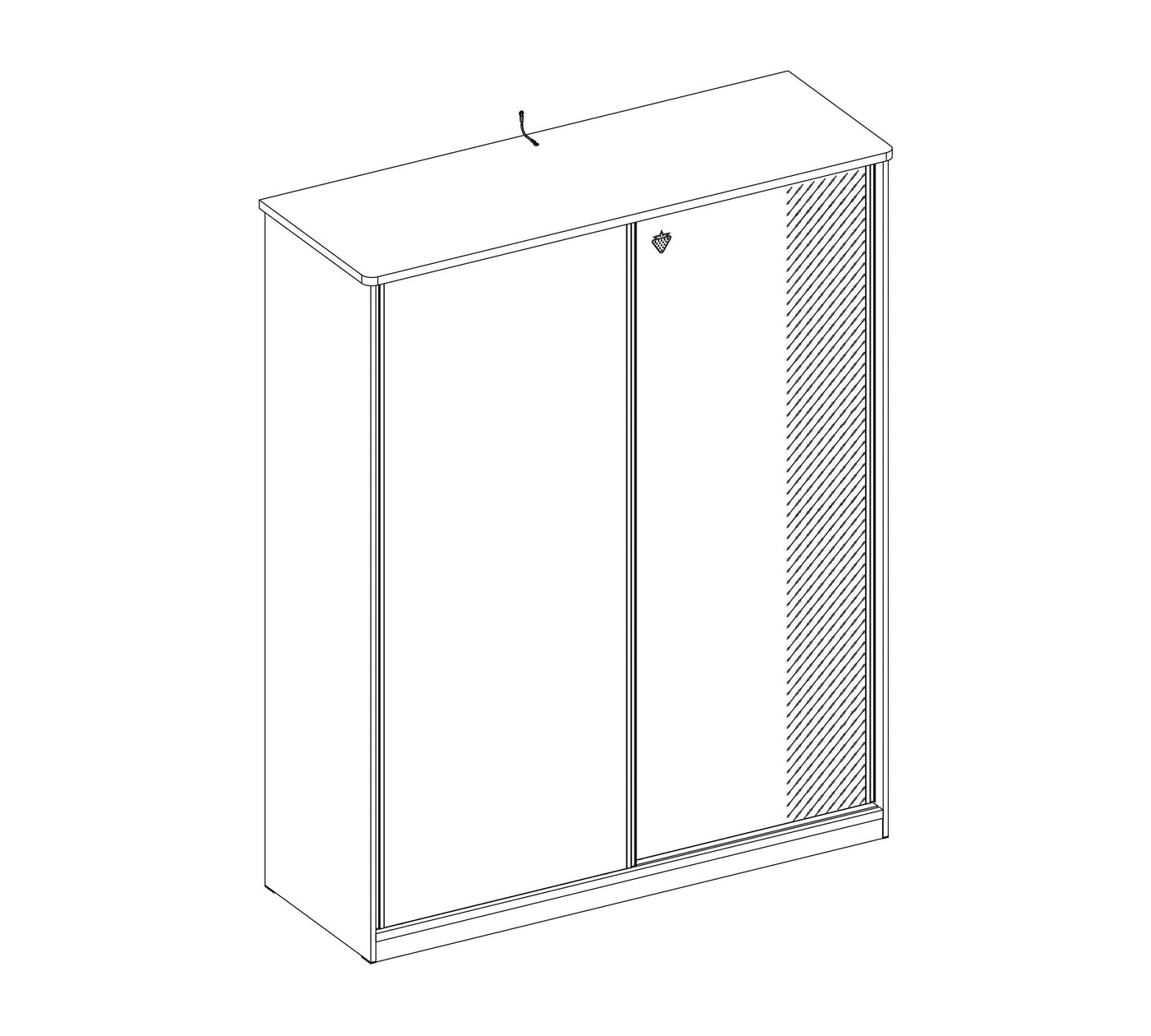 Black Sliding Wardrobe