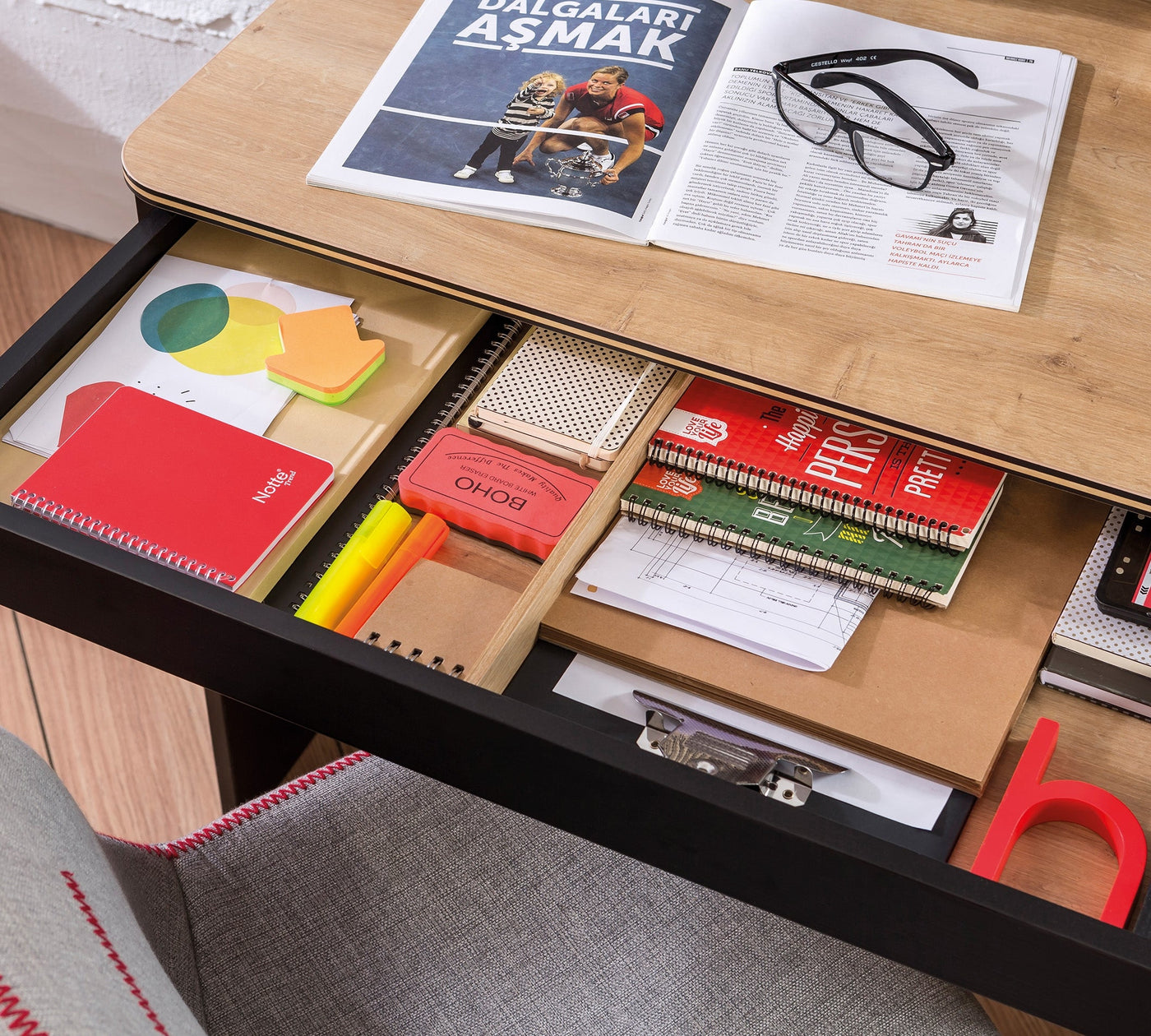 Black Small Study Desk - ON ORDER ONLY