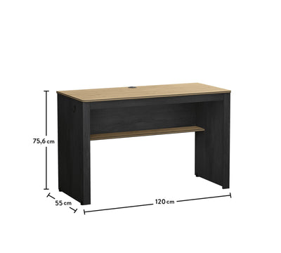 Black Line Study Desk