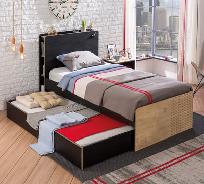 Black Pull-out Bed [90x190 Cm]