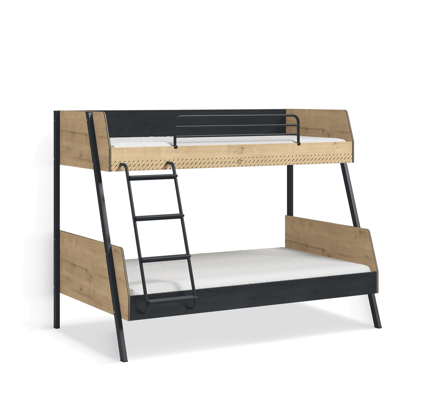 Black Large Bunk Bed [90x200 - 120x200 Cm] - ON ORDER ONLY