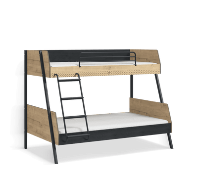 Black Large Bunk Bed [90x200 - 120x200 Cm] - ON ORDER ONLY