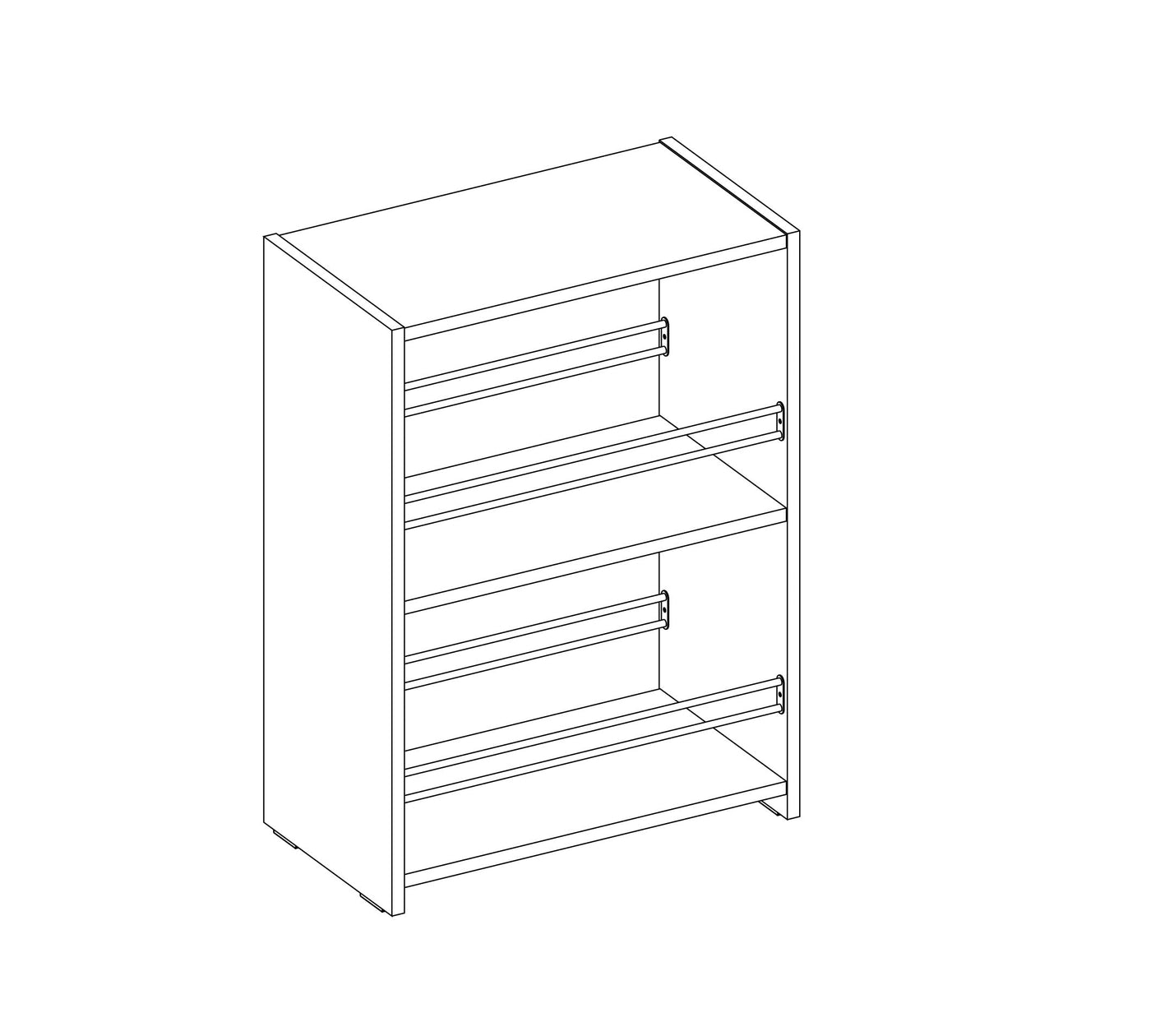 Black Small Bookcase
