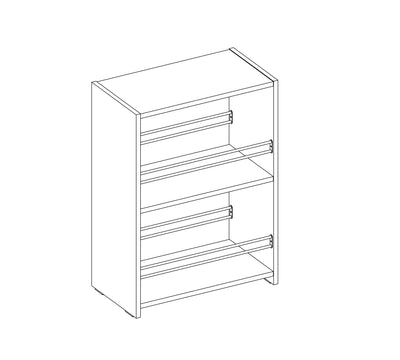 Black Small Bookcase