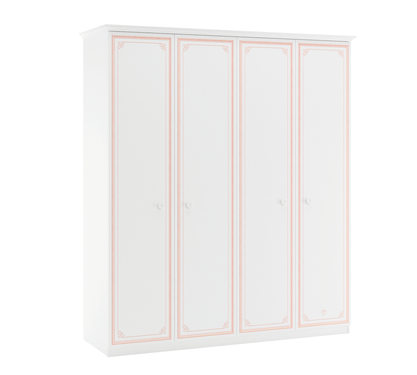 Selena Pink 4 Doors Wardrobe