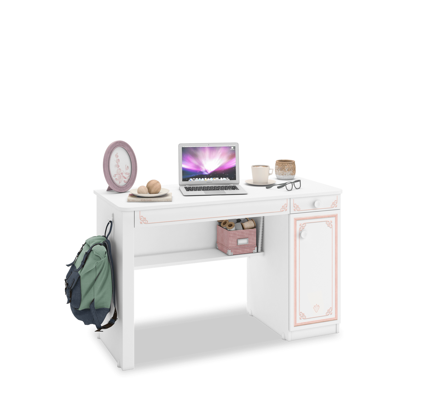 Selena Pink Study Desk
