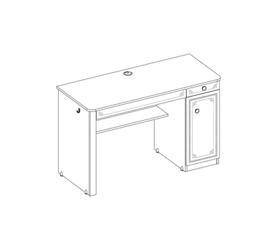 Selena Pink Study Desk