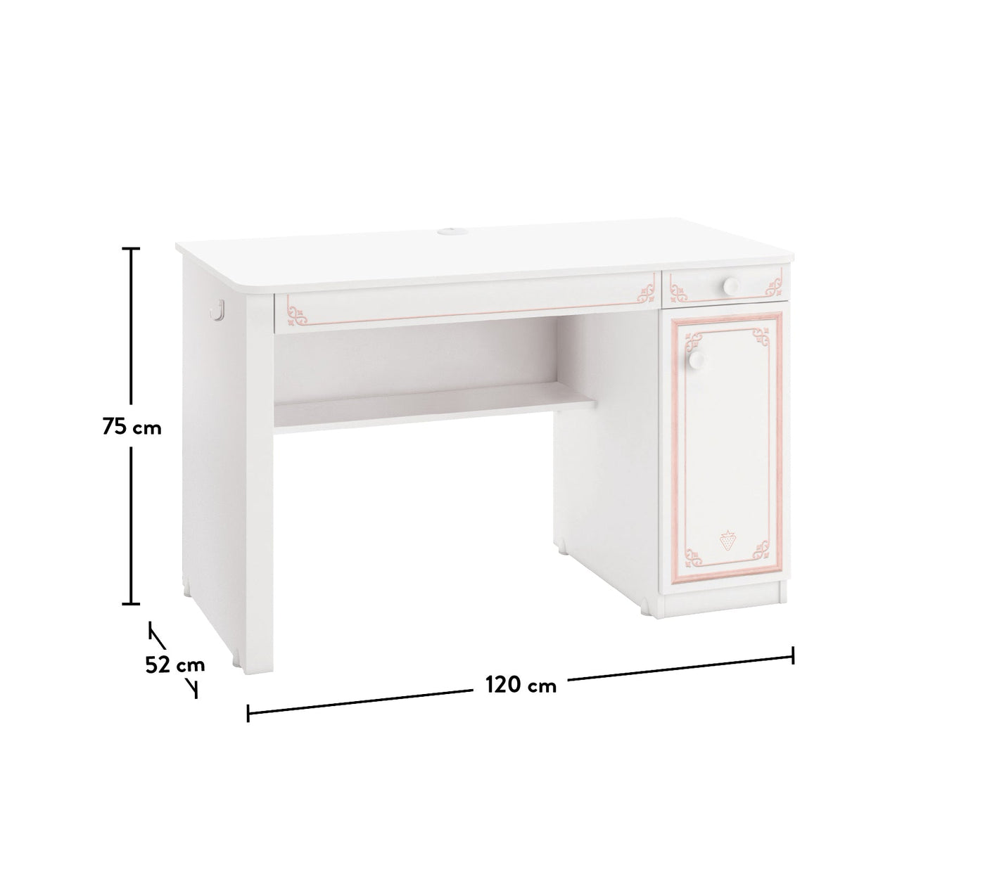 Selena Pink Study Desk
