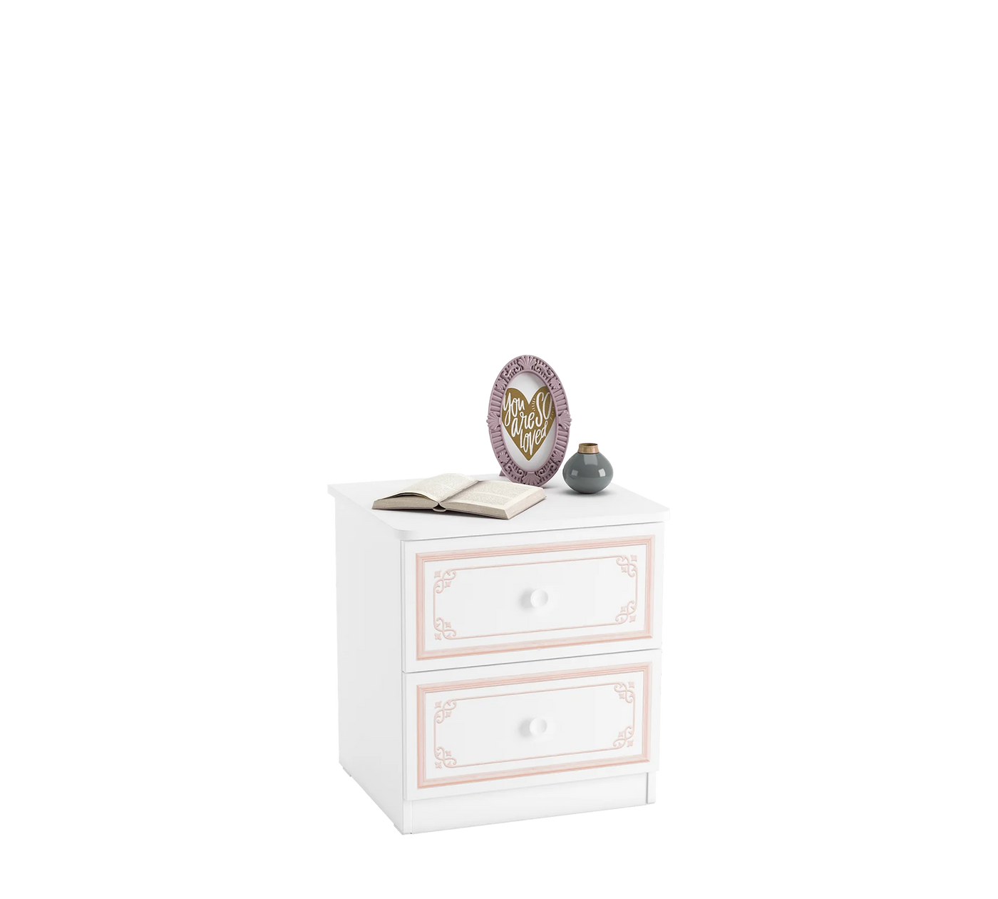 Selena Pink Nightstand - ON ORDER ONLY