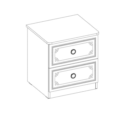 Selena Pink Nightstand - ON ORDER ONLY