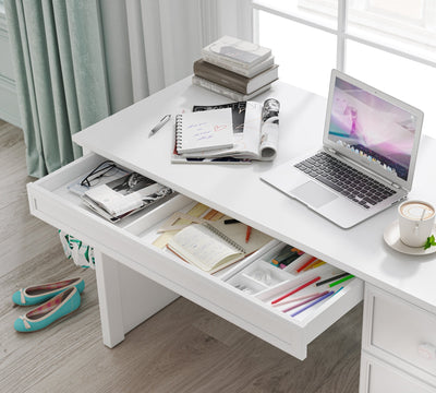 Rustic White Study Desk - ON ORDER ONLY