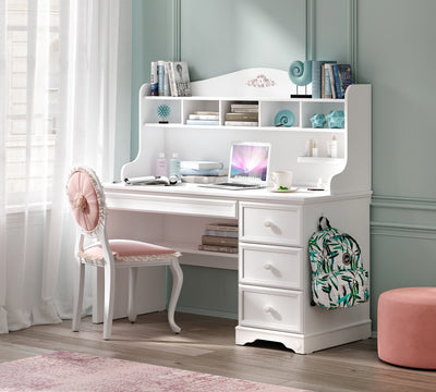 Rustic White Study Desk - ON ORDER ONLY