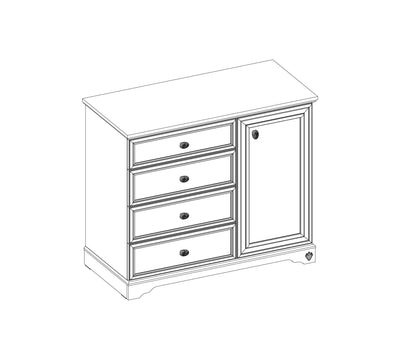 Rustic White Dresser - ON ORDER ONLY