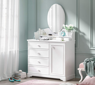 Rustic White Dresser Mirror - ON ORDER ONLY