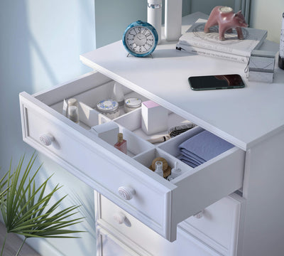 Rustic White Tall Dresser - ON ORDER ONLY
