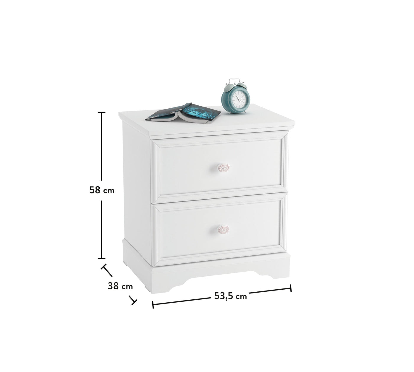 Rustic White Nightstand - ON ORDER ONLY