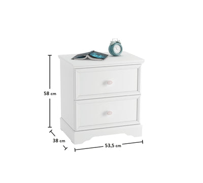Rustic White Nightstand - ON ORDER ONLY